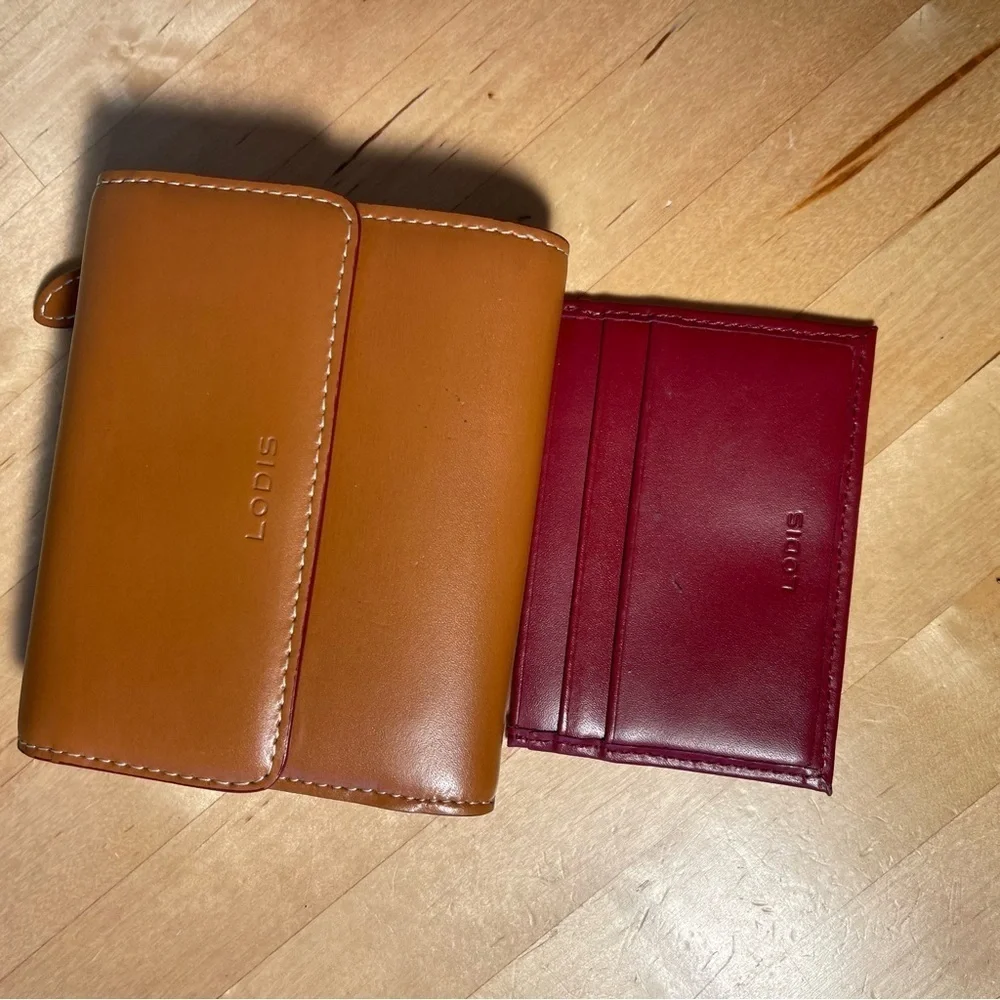 Lodis Leather Trifold Wallet Small Compact Organizer Detachable ID Card Holder